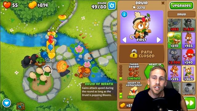 Druid Strategy Half Cash Downstream - Bloons TD 6 смотреть онлайн