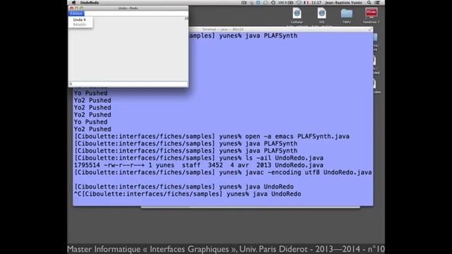IHM GUI Java Swing n°10 p.2 - Undo-Redo смотреть онлайн