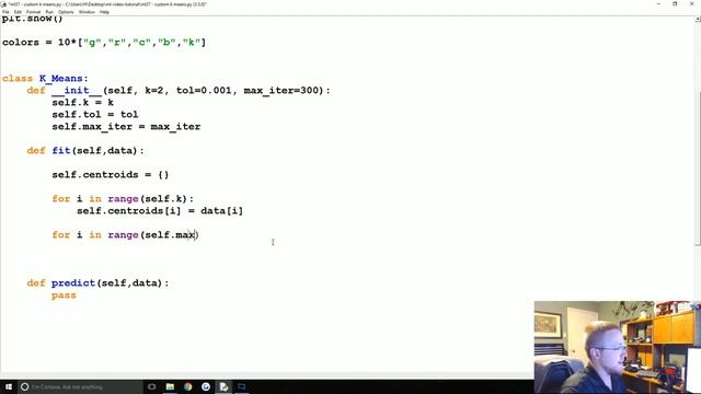 37 Custom K Means Practical Machine Learning Tutorial with Python p 37 red manc смотреть онлайн