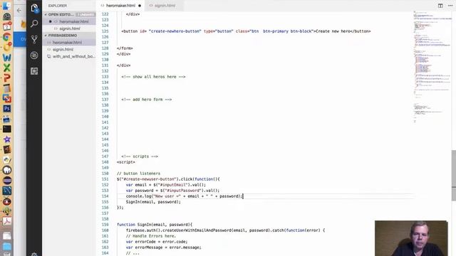 Firebase Web Application 05 - Create New User смотреть онлайн
