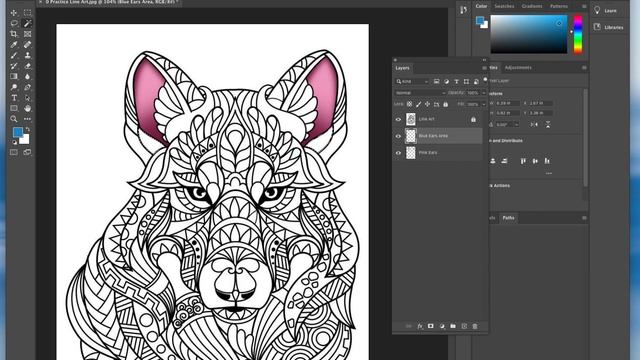 My Video Tutorial on Coloring Line Art in Photoshop CC смотреть онлайн