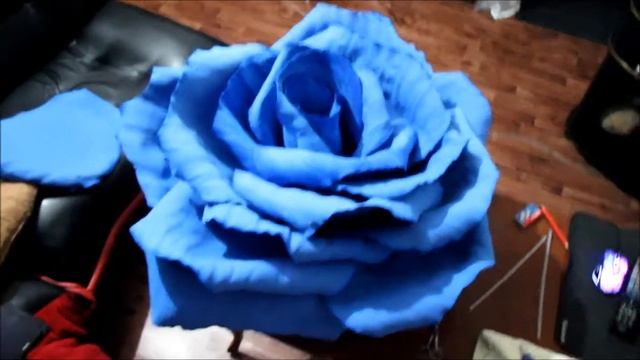 Большие цветы из фоамирана на заказ. ГИГАНТСКАЯ РОЗА от Елены Зарумной