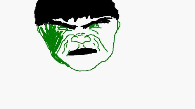 Drawing Hulk in Paint смотреть онлайн