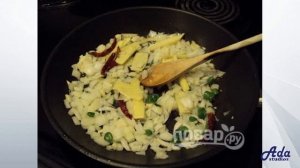 Фунчоза с мидиями Рецепт, пошаговый, как приготовить, видеорецепт