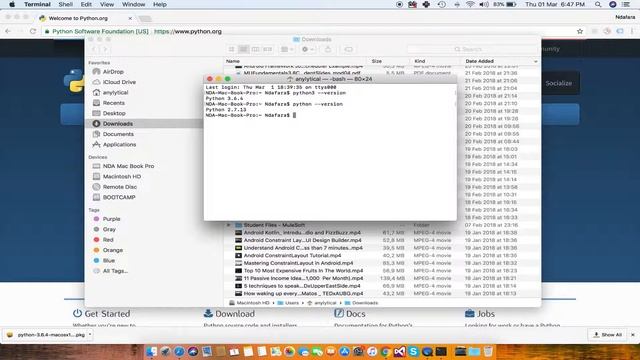 Installing Python on Mac OS смотреть онлайн