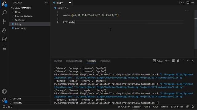 7) Tuple, Set and Dictionary in Python смотреть онлайн