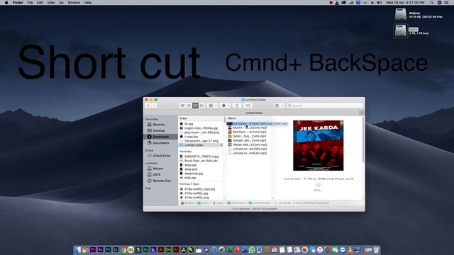 Delete Shortcut Of Apple Mac Book ( Easy Way Of Delete Any File,Folder In Mac Book)
