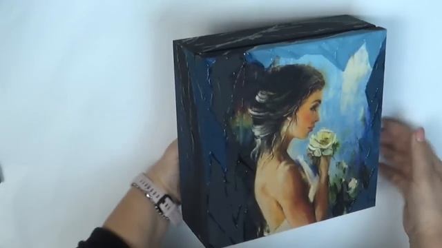DECOUPAGE pudełko ze złoceniami [jak przyklejać szlagmetal] No. 881 смотреть онлайн