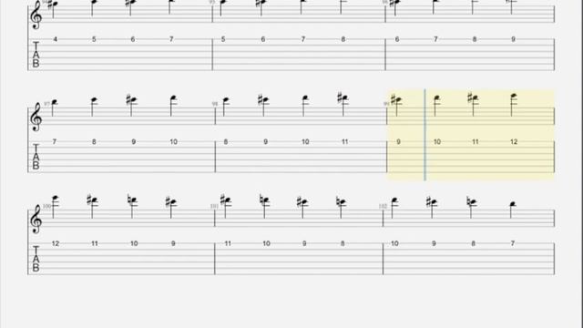 75 BPM Guitar Chromatic Exercise on High E String смотреть онлайн