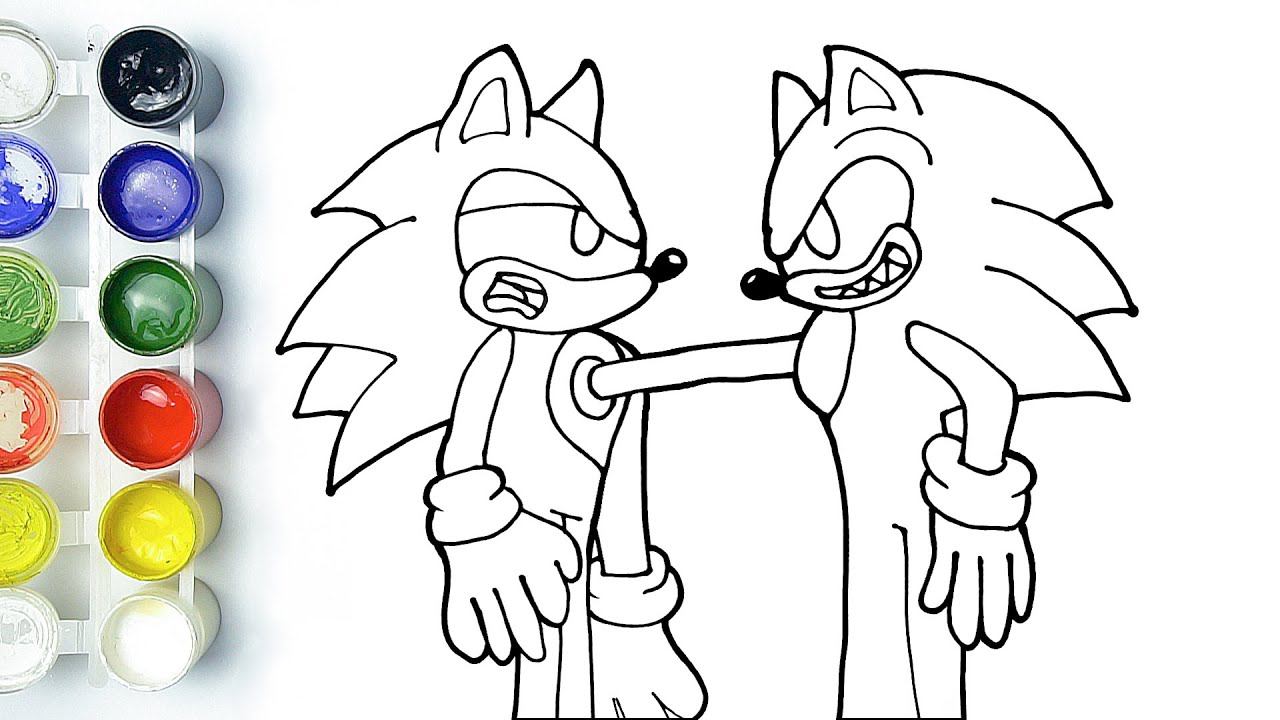 COMO DIBUJAR A SONIC VS SONIC EXE