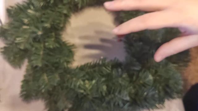 Новогодний венок на дверь (украшаем своими руками) смотреть онлайн