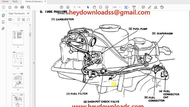 Honda Outboard Motors BF50 BF5A Service Repair Manual 66ZV101