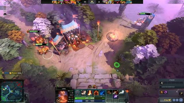 2 Dota 2 Mid Lina Pub 1 смотреть онлайн