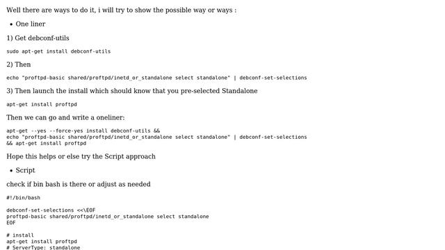 Configure proftpd to use standalone via apt-get? смотреть онлайн