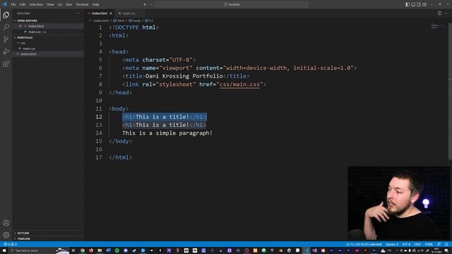 4 | TITLES & PARAGRAPHS IN HTML | 2023 | Learn HTML and CSS Full Course for Beginners смотреть онлайн