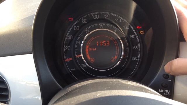 Fiat 500 - How To Set Time Impostare Ora E Data