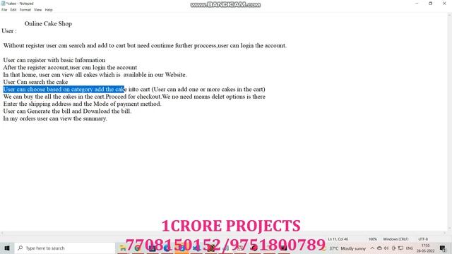 Python Django Using Project on Online Bakery (or) Cake Shop смотреть онлайн