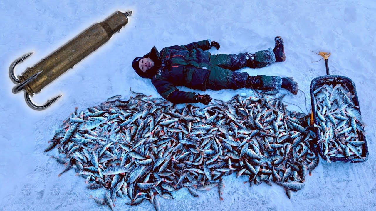 ГОРЫ окуня на ПАТРОН с крючком! 1200 рыб с ЛУНКИ - ЗАПРЕТА НЕТ! Окуневый РАЙ существует...в Сибири! смотреть онлайн