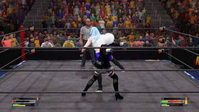 Skyblue VS 2B | WWE 2K22 | ANIME | Friday Night Funkin' MOD VS Nier Automata смотреть онлайн