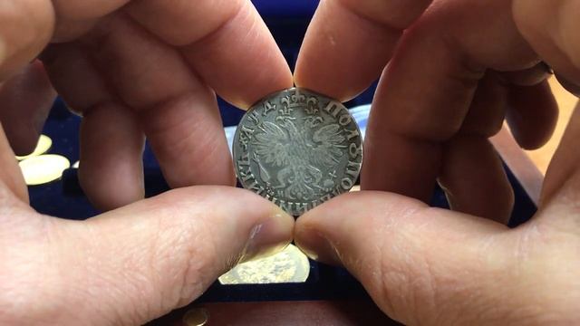 Полуполтинник 1704 год Петр I Редкость смотреть онлайн