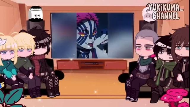 AOT React To Akaza Edits/Demon Slayer|Spoiler!| #Aot #Snk