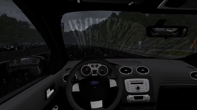 Ford Focus Sedan - City Car Driving - Rain Drive | Logitech G29 смотреть онлайн