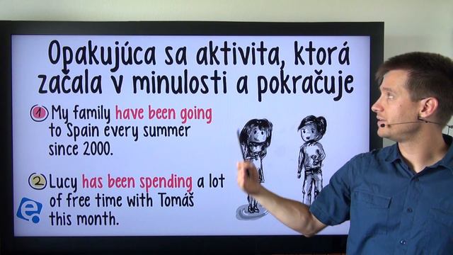 Present Perfect Continuous 07: Použitie v modelových situáciách 1 смотреть онлайн