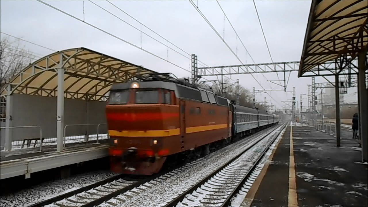 ЧС2Т-1014 с поездом Таллин - Москва смотреть онлайн