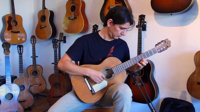 Jose Ortega Torres style romantic guitar ~1890 - rare and beautiful historical guitar смотреть онлайн