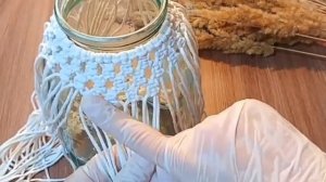 Макраме на банке. Пошаговый урок для начинающих_[360p]
