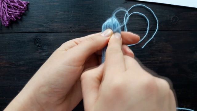 Как сделать кисточку из ниток смотреть онлайн