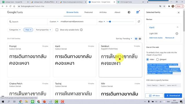 พื้นฐานมือใหม่-05 WebApp การตกแต่งเว็บแอปให้สวยงามด้วย Google Fonts смотреть онлайн