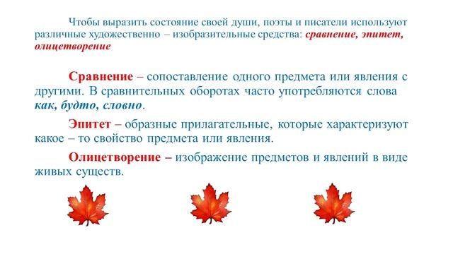 5 класс Руский язык и литература Тема: Природа осенью смотреть онлайн