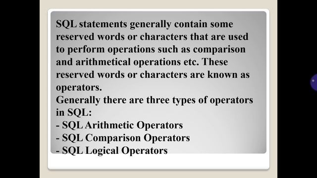 Shangytbayeva G.A. DB Lecture 12. SQL Operator SELECT смотреть онлайн