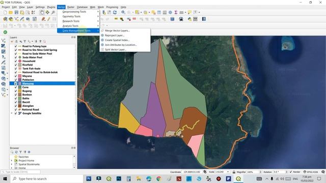 8. How to Add and Merge Vector Layers in QGIS Quantum Geographic Information System смотреть онлайн