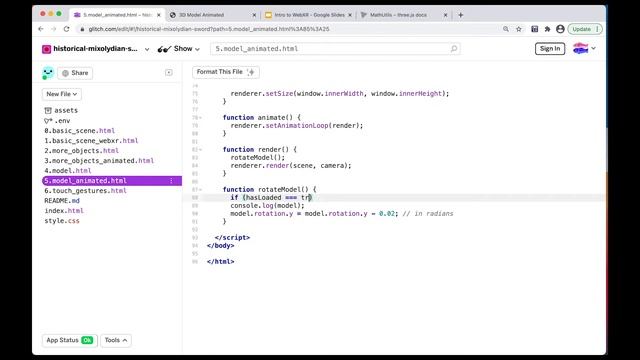 Animating a 3D model in AR using WebXR and Three.js смотреть онлайн