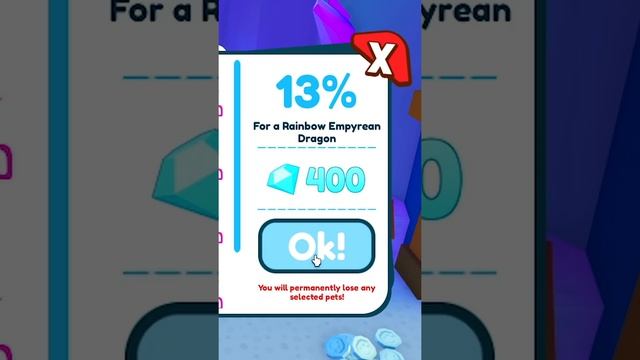 КРАФТ РАДУЖНОЙ ЛЕГИ С ШАНСОМ 13% В PET SIMULATOR X В РОБЛОКС! ROBLOX #Shorts смотреть онлайн