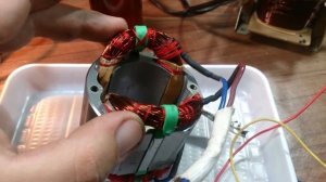 Пропитка статора электродвигателя