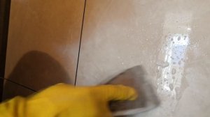 Как удалить следы от болгарки с плитки!