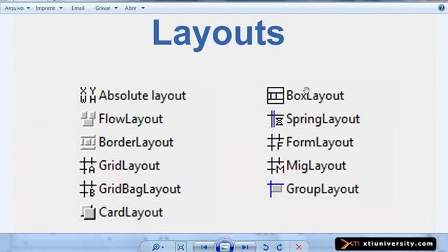 Universidade XTI JAVA - 075 - GUI, BorderLayout e FlowLayout смотреть онлайн