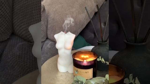 Свеча женское тело из соевого и кокосового воска смотреть онлайн