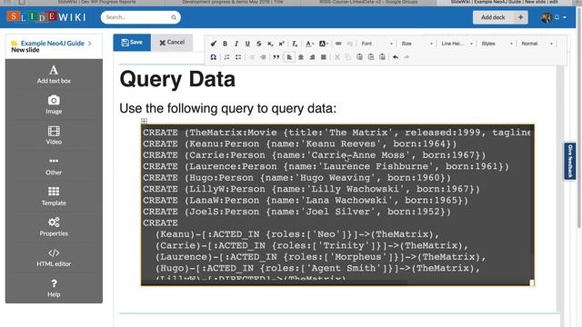 Create Neo4J Guides in SlideWiki смотреть онлайн