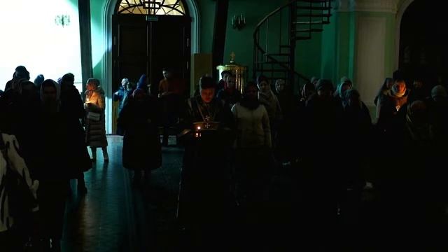Великое повечерие. Канон прп. Андрея Критского. Воскресенско-Германовский храм смотреть онлайн
