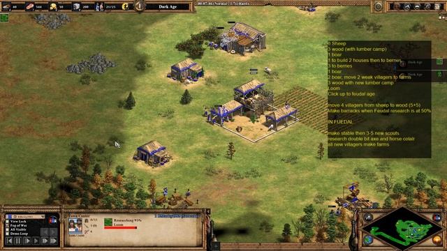 How To Scout Rush | AOE2 Scout Rush Build Order Tutorial 21 Population! смотреть онлайн