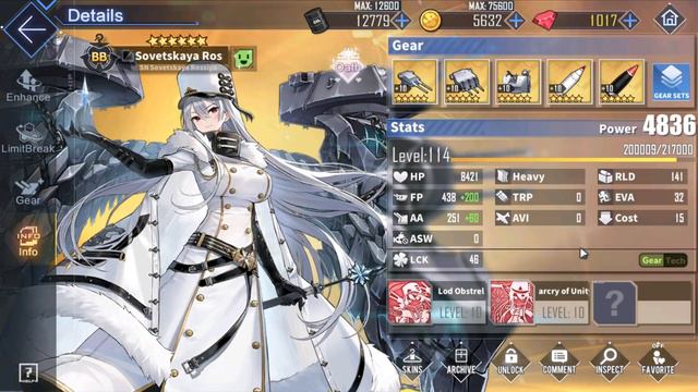 AZUR LANE / SN SOVETSKAYA ROSSIYA / ЛЕДЯНАЯ КОРОЛЕВА НА TENKENTV смотреть онлайн