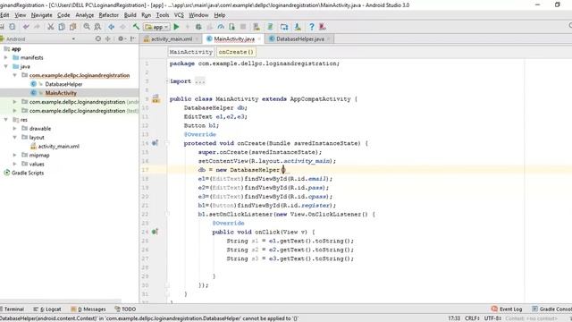 Login and Register | Sqlite Database | Android Studio | Part 1 смотреть онлайн