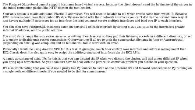 Databases: PostgreSQL/ Linux, way to have DNS forward to a port/cluster? (2 Solutions!!) смотреть онлайн