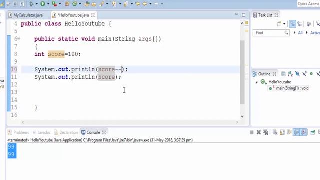 07| Post and Pre Increment in Java | assignment operator | short hand operator in java | hindi смотреть онлайн