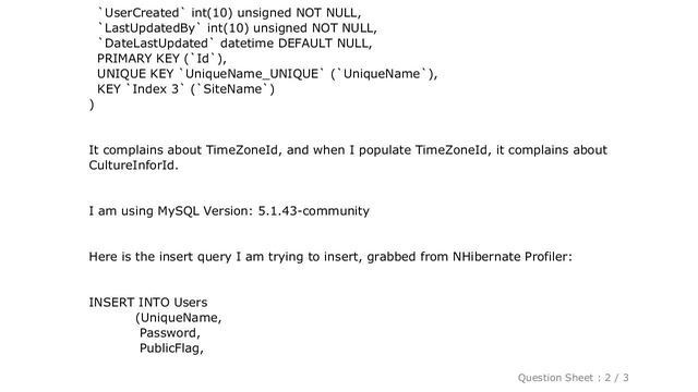 MySQL : MySQL - Cannot insert NULL value in column, but I have a default value specified? смотреть онлайн