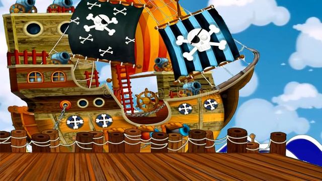 ФУТАЖ ДЕТСКИЙ ПИРАТСКИЙ КОРАБЛЬ смотреть онлайн